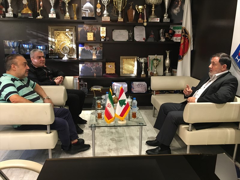دیدار اسکندری با رئیس فدراسیون بیلیارد و اسنوکر لبنان