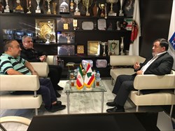 دیدار اسکندری با رئیس فدراسیون بیلیارد و اسنوکر لبنان