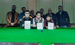 مهری زاده قهرمان دومین رنکینگ اسنوکر زیر۲۱ سال خوزستان شد