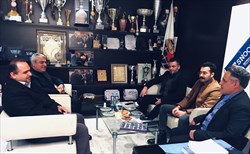 نشست اسکندری با رئیس هیئت استان گیلان