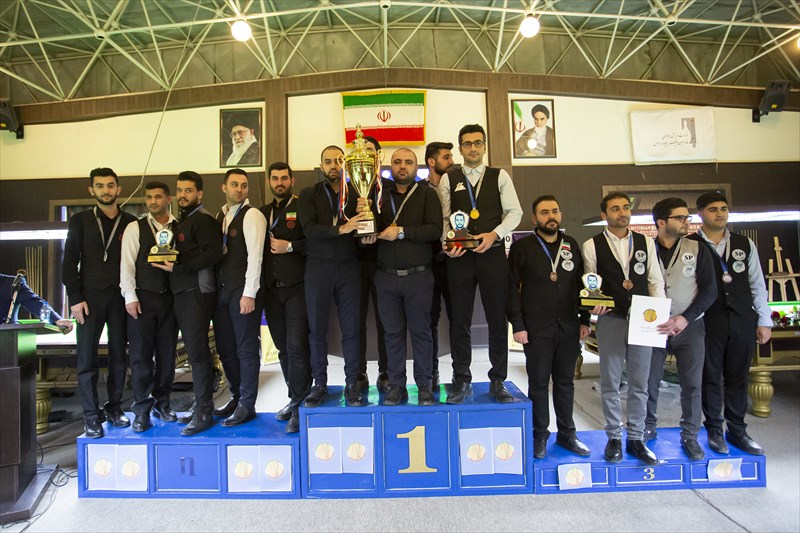 پايان ليگ اسنوكر باشگاه هاي كشور با اعلام رده بندي نهايي تيم ها