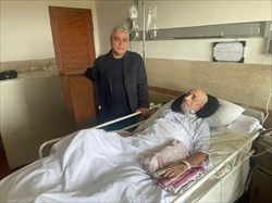 عیادت رئیس فدراسیون بولینگ و بیلیارد از پیشکسوت رسانه‌ ورزشی