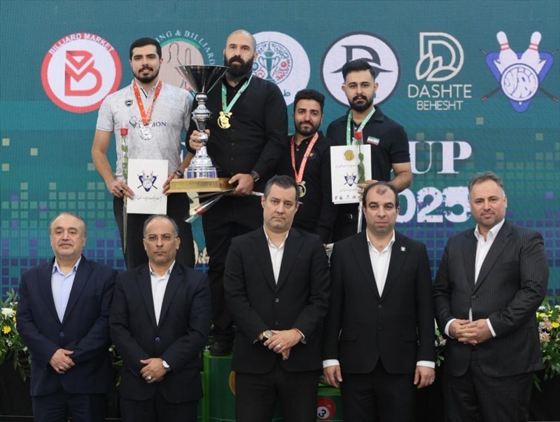 قهرمانی افشین عبدالمحمدی در پاکت بیلیارد آقایان طهران کاپ