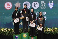 قهرمانی مرضیه لطفعلیانی در مسابقات پاکت بیلیارد بانوان طهران کاپ