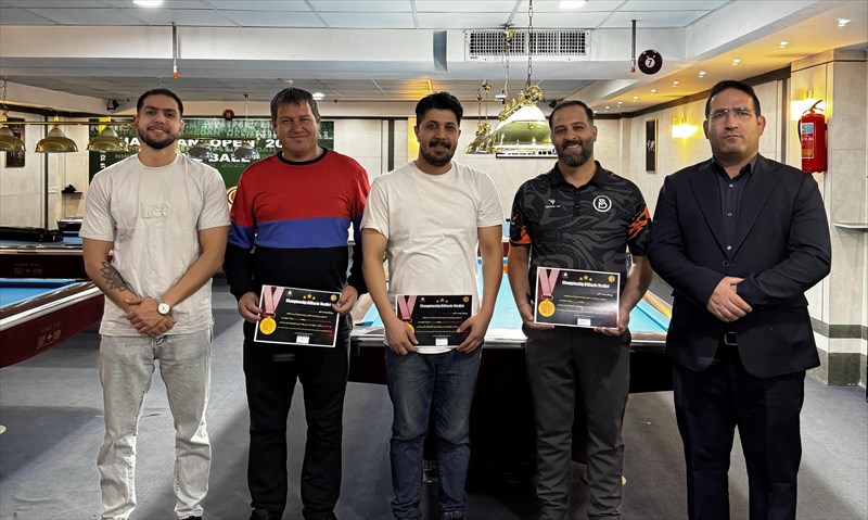 پایان پنجمین دوره مسابقات رنکینگ پاکت بیلیارد استان همدان