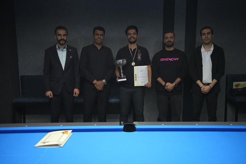 قهرمانی وحید قربان پور در رنکینگ پاکت بیلیارد استان اصفهان