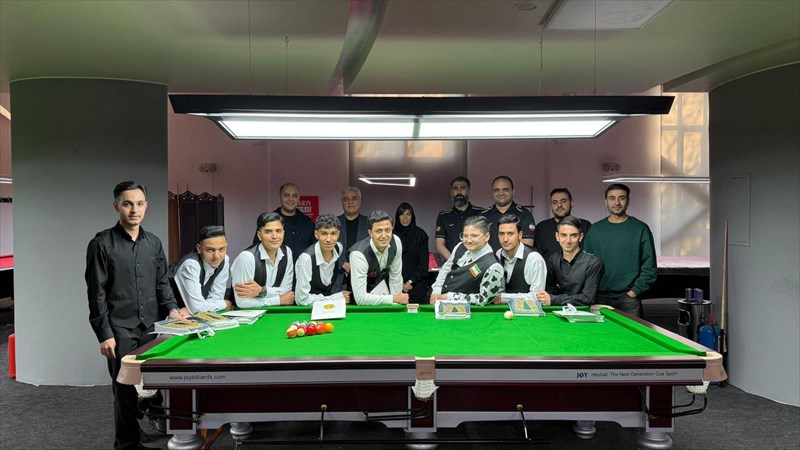 دیدار ورزشکاران اردوی اسنوکر زیر ۲۱ سال با رئیس فدراسیون در روز دوم تمرینات ارتقای سطح