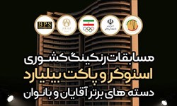 اطلاعیه مهم در خصوص رنکینگ های کشوری اسنوکر و پاکت بیلیارد در هتل آراز