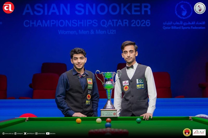 مدال نقره آسیایی بر گردن شاهین سبزی؛ افتخارآفرینی نسل تازه اسنوکر ایران