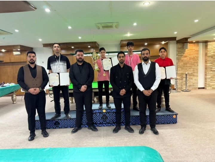 پایان مسابقات دانش آموزی پاکت بیلیارد در شهرستان سیرجان